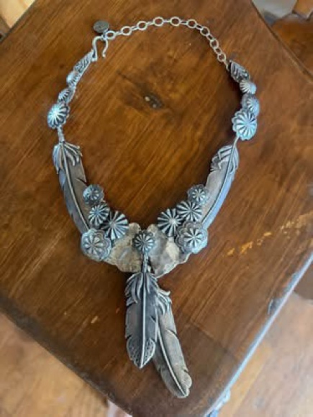 Vintage Solid Sterling Silver Mummy’s Bundle Necklace